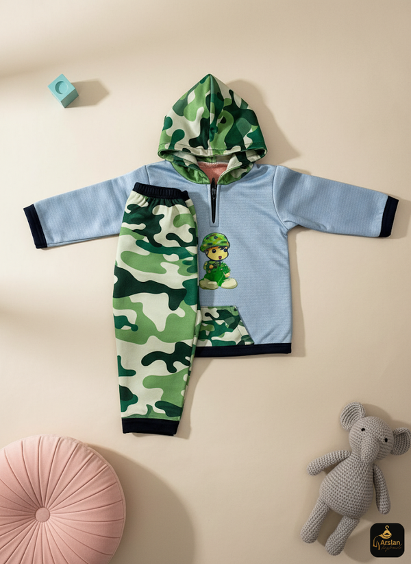 Little Soldier Camo Tracksuit